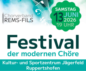 Festival der modernen Chöre Plakat dekorativ